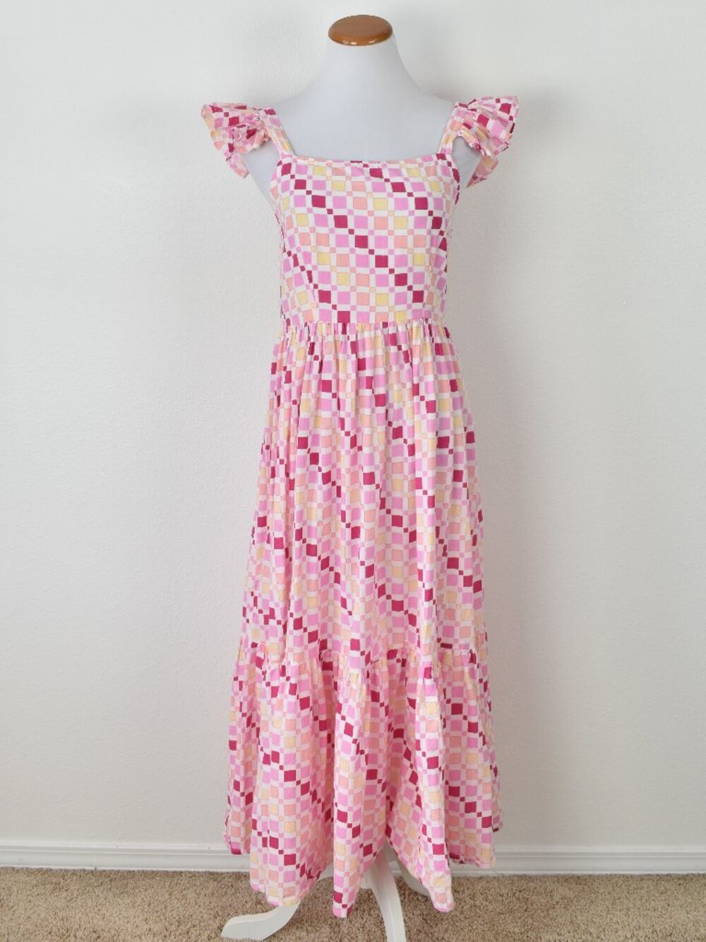 Monsoon and Beyond Juna Midi Dress Pink Fountain - M